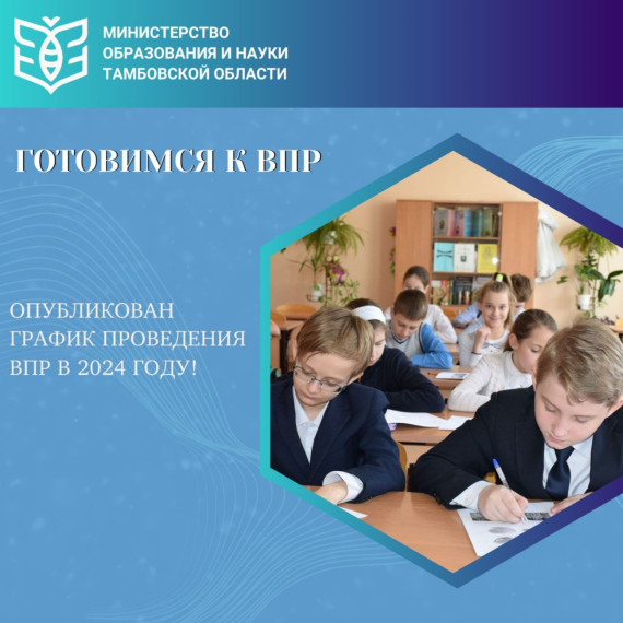 Готовимся к ВПР! Опубликован график проведения ВПР в 2024 году.